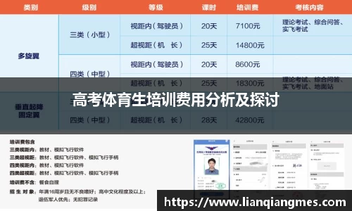 高考体育生培训费用分析及探讨